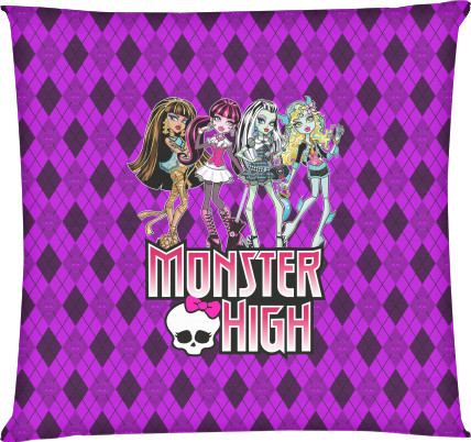 Подушка квадратна - Monster High (8) - Mfest