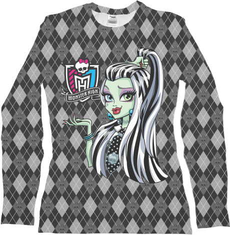 Футболка з Довгим Рукавом Жіноча 3D - Monster High (6) - Mfest