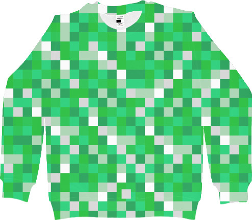 Women's Sweatshirt 3D - Minecraft (Creepers) - Mfest