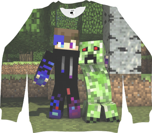 Men's Sweatshirt 3D - MINECRAFT (9) - Mfest