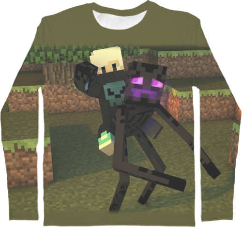 Kids' Longsleeve Shirt 3D - MINECRAFT (5) - Mfest