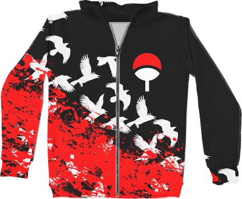 Unisex Zip-through Hoodie 3D - UCHIHA - Mfest