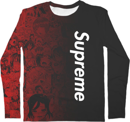 Kids' Longsleeve Shirt 3D - Supreme (Ahegao) - Mfest