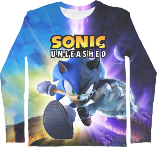 Men's Longsleeve Shirt 3D - SONIC (43) - Mfest