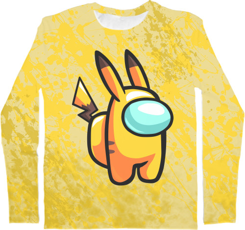 Men's Longsleeve Shirt 3D - Pikachu - Mfest