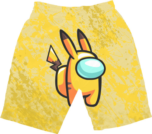 Men's Shorts 3D - Pikachu - Mfest