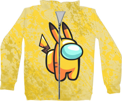 Kids' Zip-through Hoodie 3D - Pikachu - Mfest