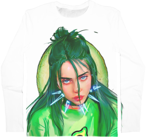 Men's Longsleeve Shirt 3D - BILLIE EILISH (17) - Mfest