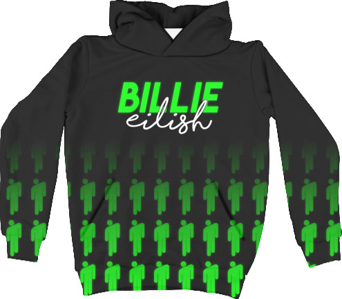 Kids' Hoodie 3D - Billie Eilish (11) - Mfest