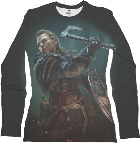 Women's Longsleeve Shirt 3D - Assassin's Creed Valhalla (2) - Mfest