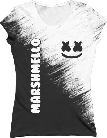 Women's T-Shirt 3D - Marshmello 2 - Mfest