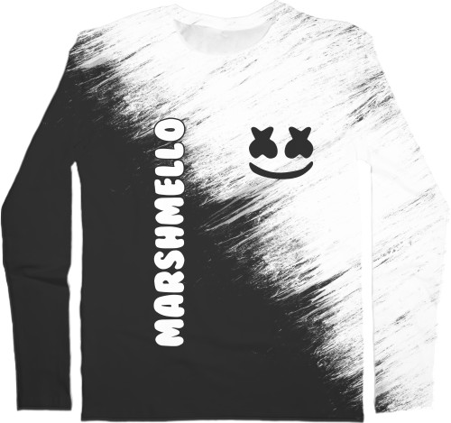 Men's Longsleeve Shirt 3D - Marshmello 2 - Mfest