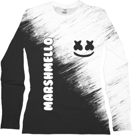 Women's Longsleeve Shirt 3D - Marshmello 2 - Mfest