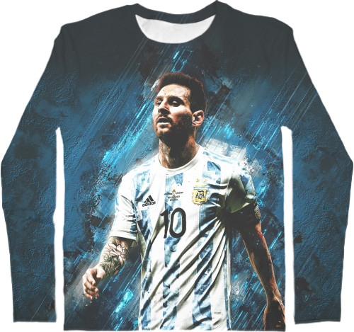 Men's Longsleeve Shirt 3D - Lionel Messi - Mfest