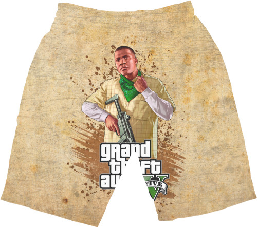 Men's Shorts 3D - GTA V (3) - Mfest