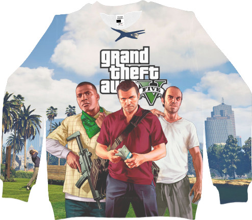 Men's Sweatshirt 3D - gta v (1) - Mfest