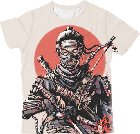 Kids' T-Shirt 3D - Ghost of Tsushima 3 - Mfest