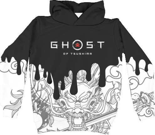 Kids' Hoodie 3D - Ghost of Tsushima 1 - Mfest