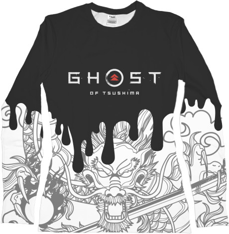 Women's Longsleeve Shirt 3D - Ghost of Tsushima 1 - Mfest