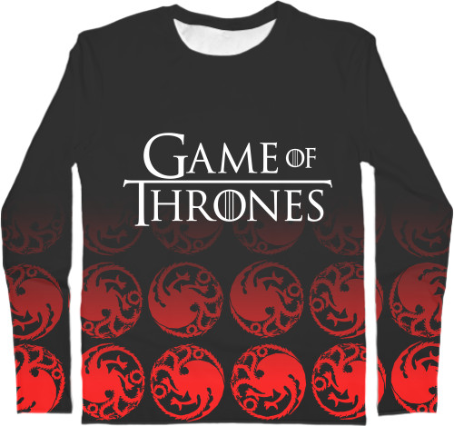 Men's Longsleeve Shirt 3D - Game of Thrones (1) - Mfest