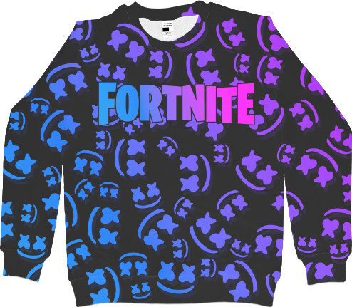 Men's Sweatshirt 3D - Fortnite x Marshmello - Mfest