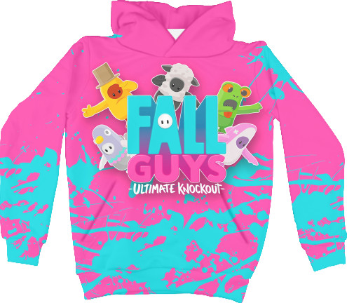 Kids' Hoodie 3D - Fall Guys (1) - Mfest