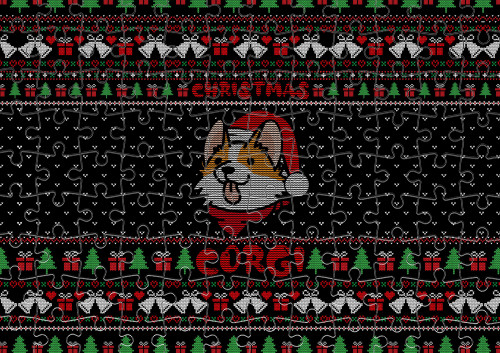 Puzzle - Christmas Corgi - Mfest