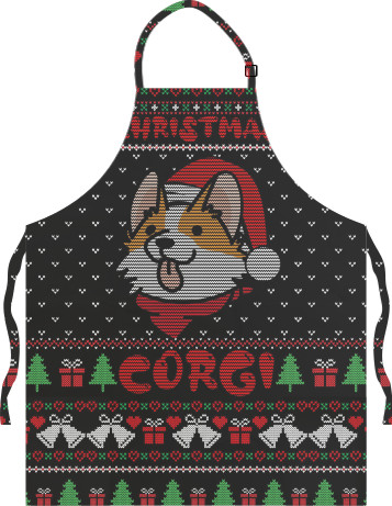 Фартук легкий - Christmas Corgi - Mfest