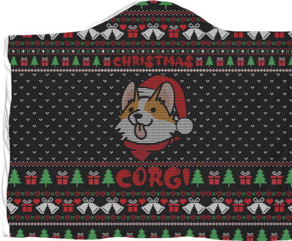 Plaid with a Hood - Christmas Corgi - Mfest