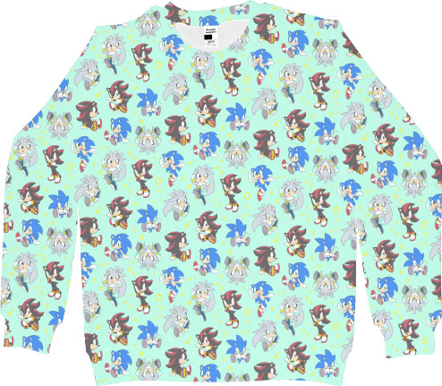 Men's Sweatshirt 3D - SONIC (46) - Mfest