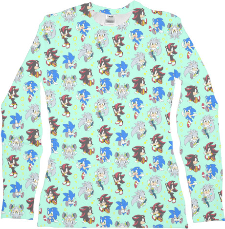 Women's Longsleeve Shirt 3D - SONIC (46) - Mfest