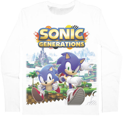 Men's Longsleeve Shirt 3D - SONIC (44) - Mfest