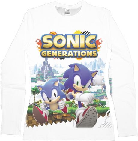 Women's Longsleeve Shirt 3D - SONIC (44) - Mfest