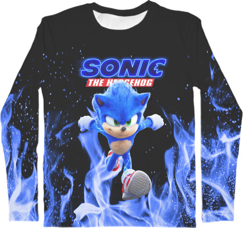 Men's Longsleeve Shirt 3D - SONIC (42) - Mfest