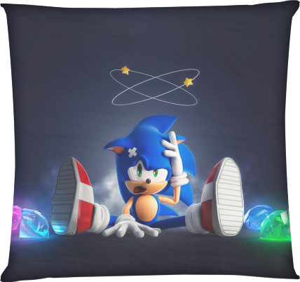 Square Throw Pillow - Sonic (26) - Mfest