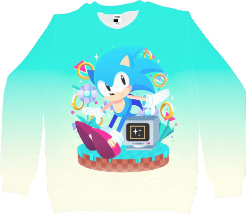 Women's Sweatshirt 3D - Sonic (24) - Mfest