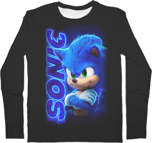 Men's Longsleeve Shirt 3D - Sonic (22) - Mfest