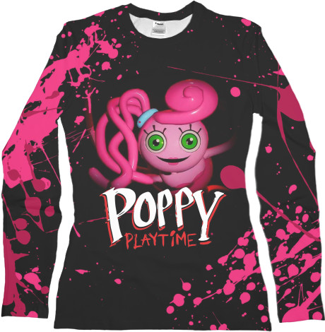 Women's Longsleeve Shirt 3D - Poppy Playtime (Mommy) 1 - Mfest