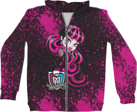 Unisex Zip-through Hoodie 3D - Monster High (7) - Mfest