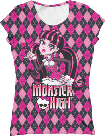 Футболка 3D Жіноча - Monster High (5) - Mfest