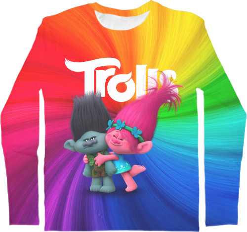 Men's Longsleeve Shirt 3D - Trolls (6) - Mfest