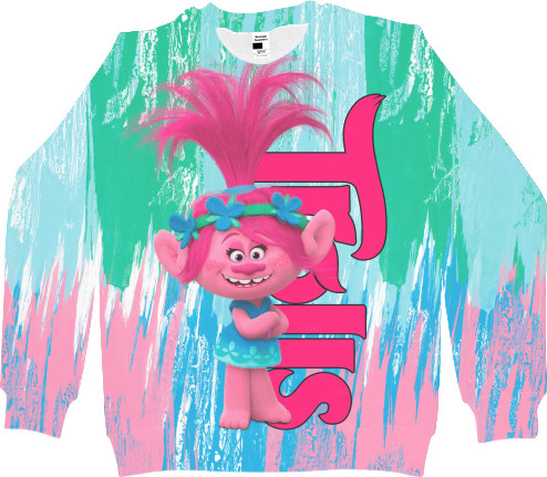 Women's Sweatshirt 3D - Trolls (4) - Mfest