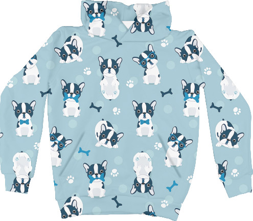 Kids' Hoodie 3D - Dogs in eyepieces - Mfest