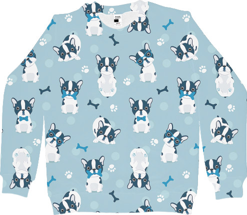 Животные - Women's Sweatshirt 3D - Dogs in eyepieces - Mfest