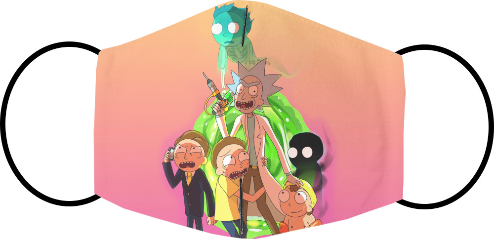 Face Mask - Rick and Morty (Loads of Mortys) - Mfest