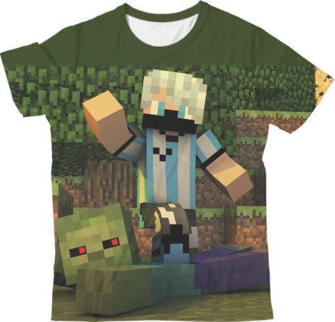 Kids' T-Shirt 3D - Minecraft (6) - Mfest