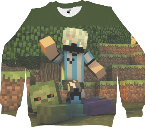 Men's Sweatshirt 3D - Minecraft (6) - Mfest