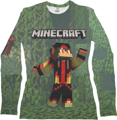 Women's Longsleeve Shirt 3D - MINECRAFT (11) - Mfest