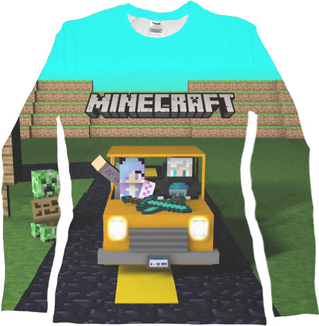 Women's Longsleeve Shirt 3D - Minecraft (1) - Mfest