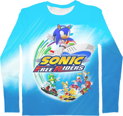 Men's Longsleeve Shirt 3D - SONIC (48) - Mfest